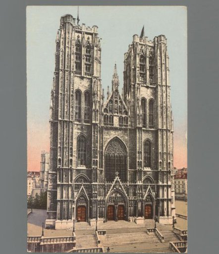 Brussels. The Church of St. Gudule