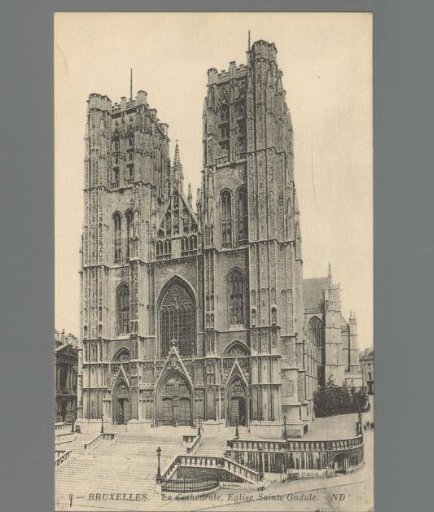 Brussels. The Cathedral, Sainte-Gudule Church