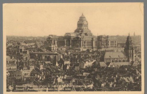 Brussels. Panorama (Palace of Justice and Chapel Church) / Brussels. Panorama (Palace of Justice and Chapel Church)