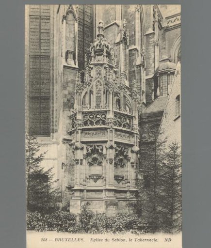 Brussels. The Sablon Church, the Tabernacle