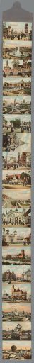 Leporello album with scenes from the 1910 World Exhibition in Brussels