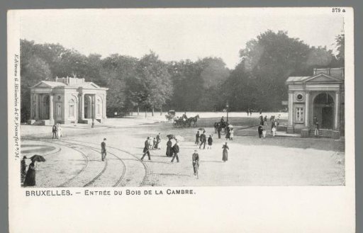 Brussels. Entrance to the Bois de la Cambre