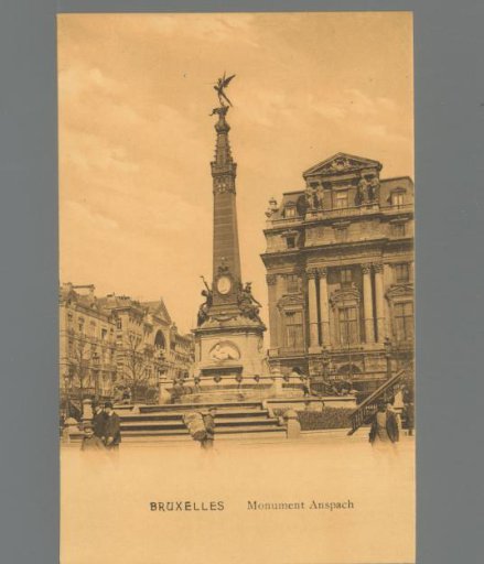 Brussels. Anspach Monument