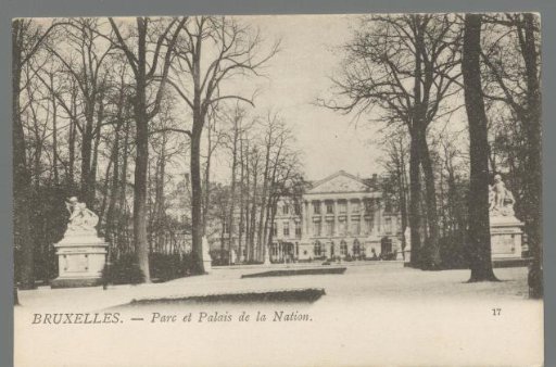 Brussels. Park and Palace of the Nation