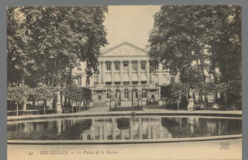 Brussels. The Palace of the Nation