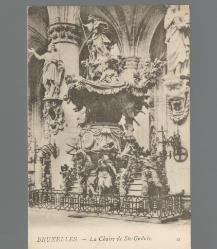 Brussels. The Pulpit of St. Gudule
