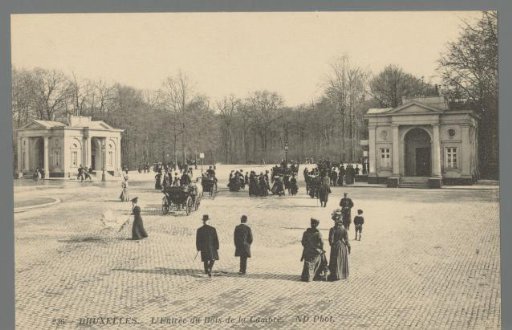 Brussels. The Entrance to the Bois de la Cambre