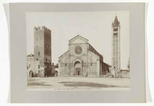 San Zeno Maggiore with campanile and tower of the former abbey