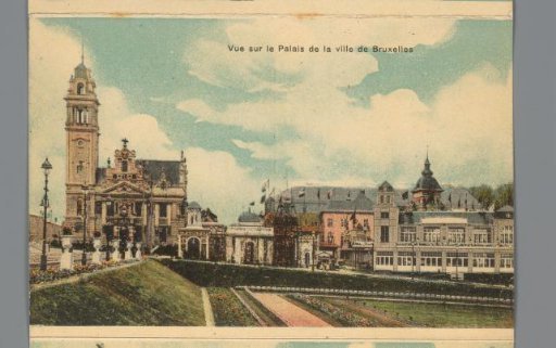 View of the City Palace of Brussels
