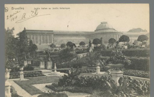 Brussels. Italian Garden in the Botanical Garden
