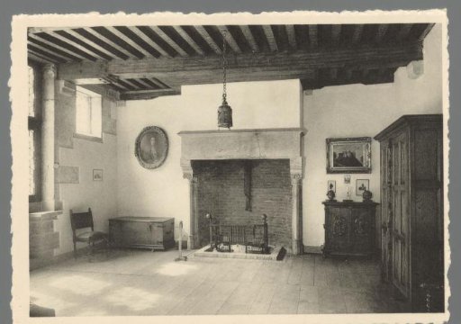 Entrance Hall. 15th-Century Fireplace
