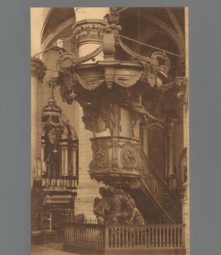 Hoogstraten. Church of Saint Catherine. Pulpit, carved in 1735 by Theodoor Verhaegen of Mechelen