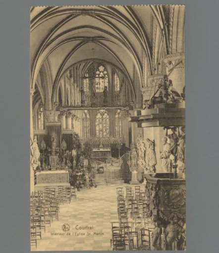 Courtrai. Interior of St. Martin's Church