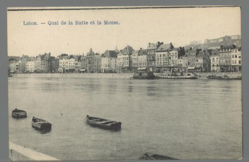 Liège. Quai de la Batte and the Meuse