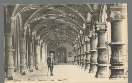 Liège. Palace, First Courtyard. Gallery
