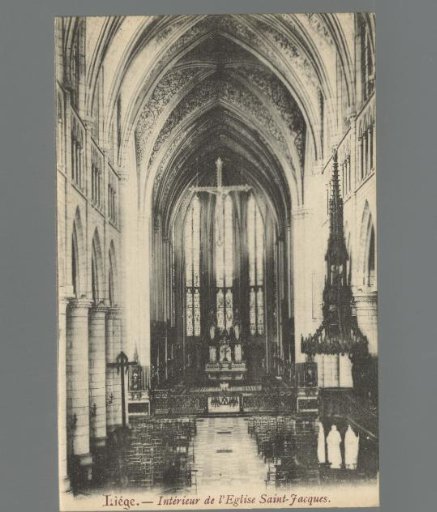 Liège. Interior of Saint-Jacques Church
