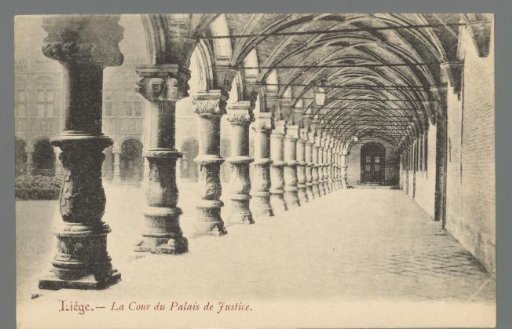 Liège. The Courtyard of the Court of Justice