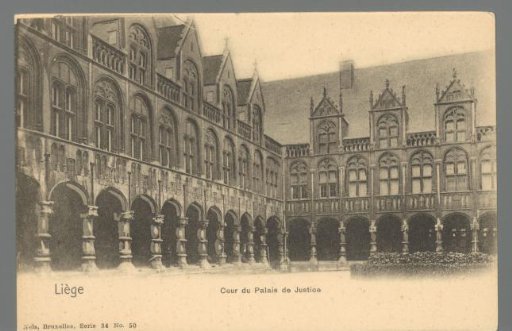 Liège. Cour du Palais de Justice