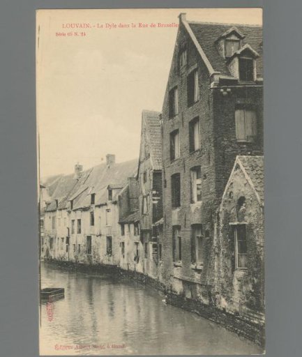 Louvain. La Dyle dans la Rue de Bruxelles