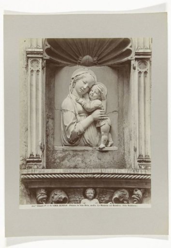 Sculpture of Madonna with child