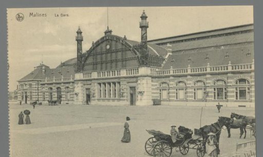 Malines. The Railway Station
