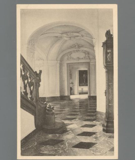 Hôtel de Croix, in Namur. Vestibule decorated with stucco