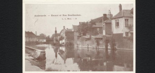 Oudenaarde. Scheldt and Smallendam Street