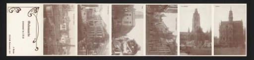 Leporello album with depictions of Oudenaarde