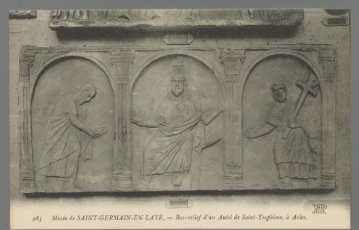 Bas-relief of an Altar of Saint-Trophime, at Arles