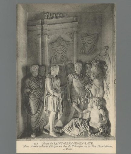 Marcus Aurelius orders the erection of a Triumphal Arch on the Via Flaminia, in Rome