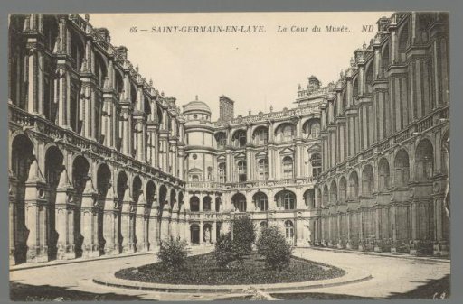 Saint-Germain-en-Laye. The Courtyard of the Museum