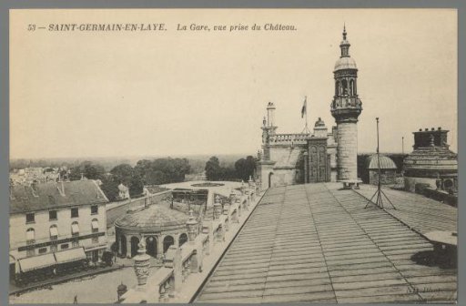 Saint-Germain-en-Laye. The Station, View Taken from the Castle