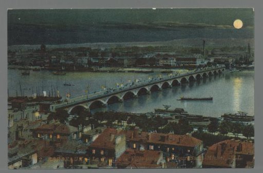 Bordeaux. The Bridge and the City, Viewed from the Tour Saint-Michel