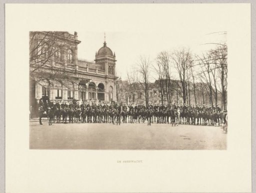Guard of honour at the Vondelpark Pavilion in Amsterdam