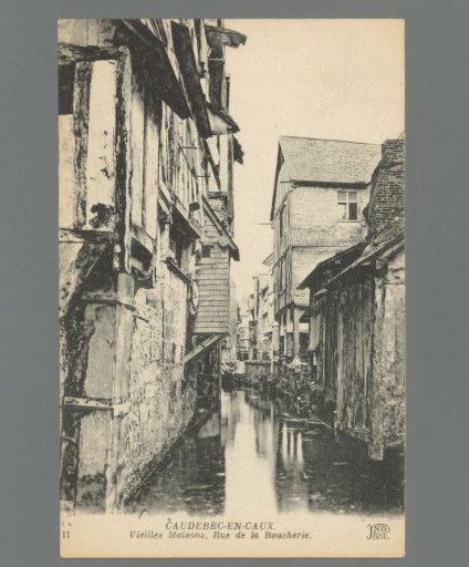 Caudebec-en-Caux. Old Houses, Rue de la Boucherie
