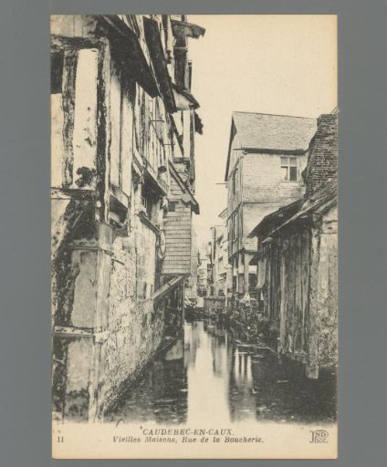 Caudebec-en-Caux. Old Houses, Rue de la Boucherie