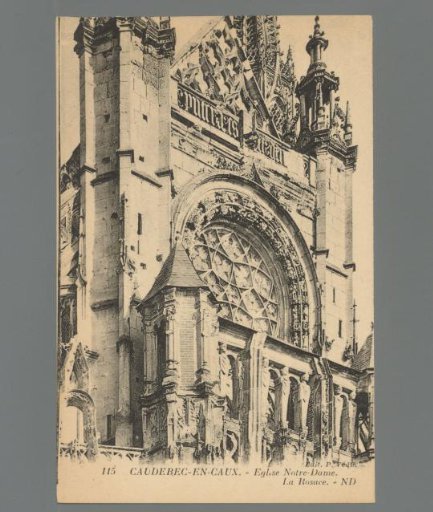 Caudebec-en-Caux. Notre-Dame Church. The Rose Window