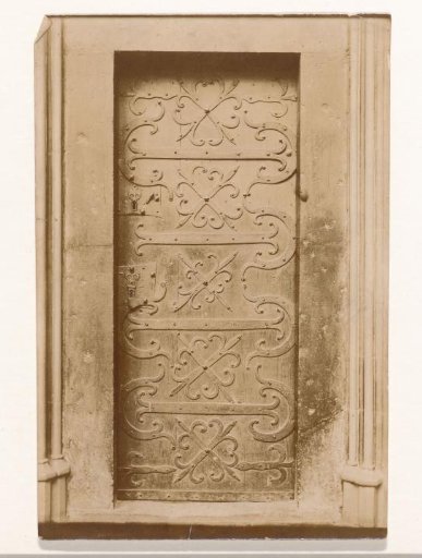 Door of the sacristy of the Our Lady Basilica in Tongeren