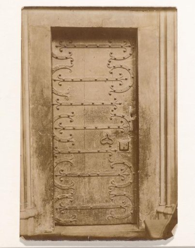 Door of the sacristy of the Our Lady Basilica in Tongeren