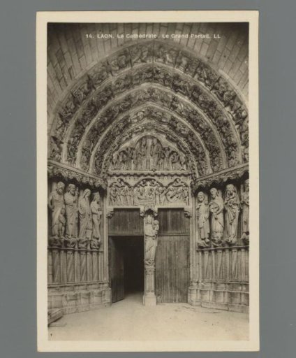 Laon. The Cathedral. The Great Portal
