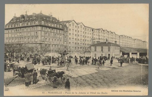 Marseille. Place de la Joliette and Hôtel des Docks