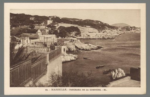 Marseille. Panorama of the Corniche
