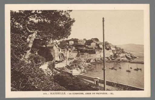 Marseille. The Corniche, Anse du Prophète