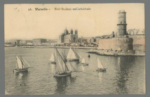 Marseille. Fort St. Jean and Cathedral
