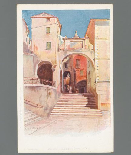 Menton. The Church Square