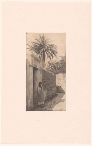 Portrait of an Unknown Woman in a Doorway, Presumably in Italy