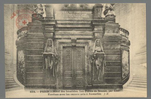 Paris. Hôtel des Invalides. The Bronze Doors, by Etex. Cast from cannons taken at Austerlitz