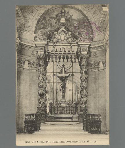 Paris (7th). Hôtel des Invalides. The Altar