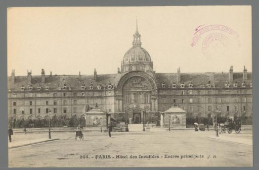 Paris. Hôtel des Invalides. Main Entrance