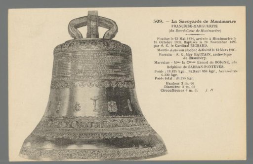 The Savoyard of Montmartre, Françoise-Marguerite (of the Sacré-Cœur of Montmartre)